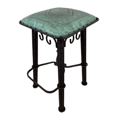 Greber Upholstered Stool with Metal Frame