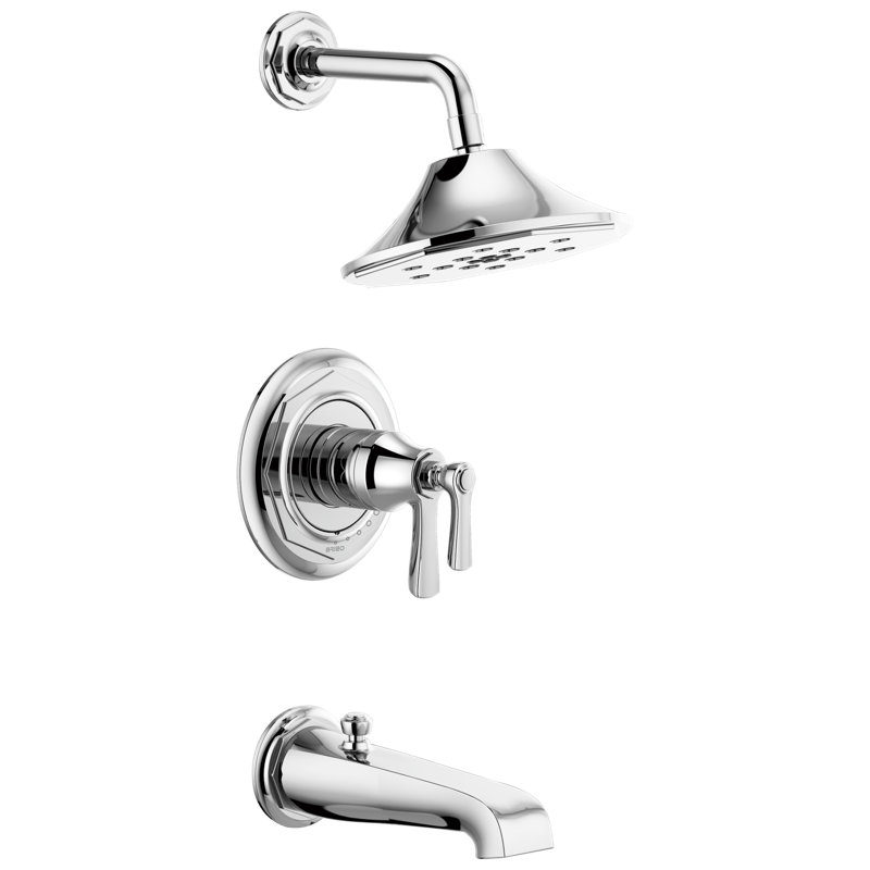 Rook® TempAssure® Thermostatic Tub/Shower, Polished Chrome