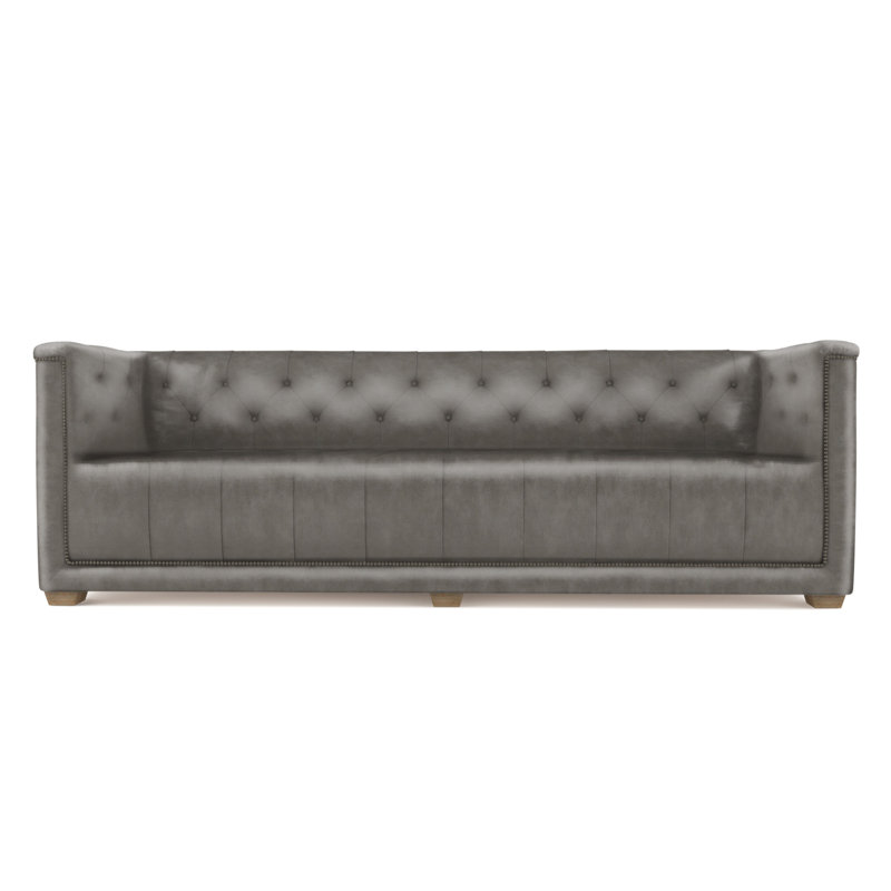 Hudson Sofa, Vintage Leather Pumice, Weathered