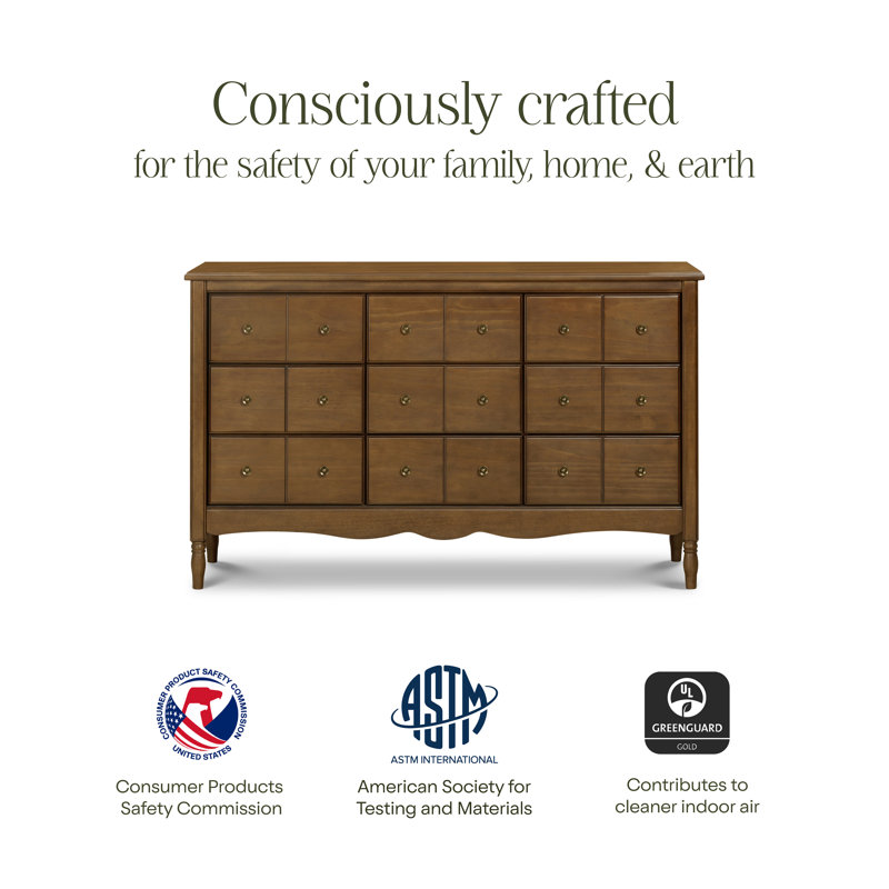Liberty 9-Drawer Assembled Dresser, Natural Walnut