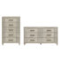 Shalyce Mid-Century Modern Solid Wood 2 Pieces Bedroom Set