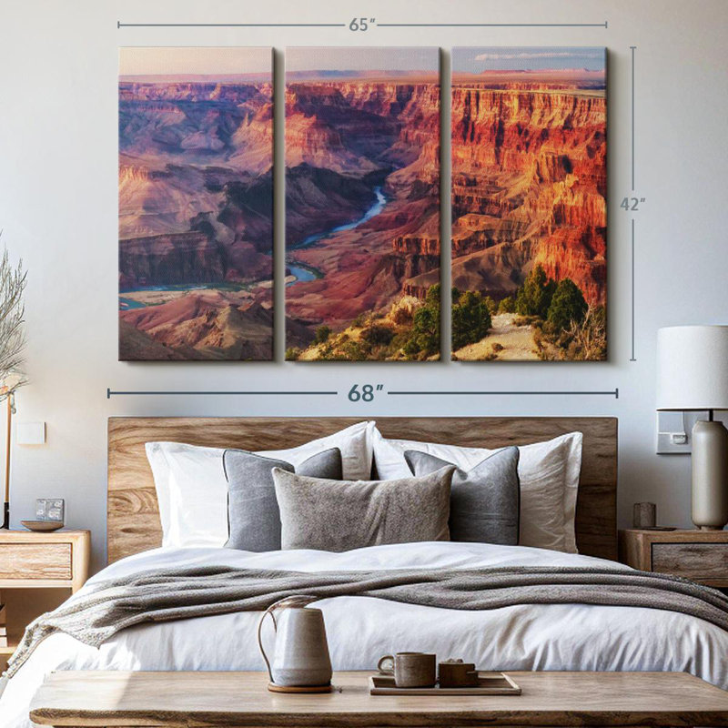 «Striking Grand Canyon» sur toile, H 42 po x l 65 po x P 1,25 po