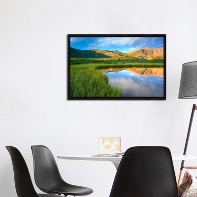 Mount Bierstadt From Guanella Pass Reflected In Pond, Colorado 1 Piece Wall Art on Canvas