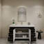 Ensemble de meuble-lavabo simple 59 "avec tiroirs et portes-70381267