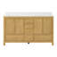 Meuble-lavabo double 60 po avec plateau en marbre d'ingénierie Aura-1293567189-1135900184