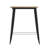Gwennette 31.5" Square Commercial Poly Bar Top Restaurant Table with Steel Frame-2130247243