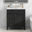 Meuble-lavabo moderne de 30 pouces avec lavabo supérieur, rangement spacieux et conception durable pour une utilisation efficace de l'espace-1076881434