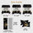 9 Piece Black Gold Butterfly Bedding and Curtain Set, Quilted Microfiber Bedspread with Light Filtering Window Panels, Bedroom Makeover Set-117096515-128613264