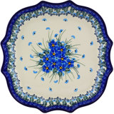 Forget Me Not Stoneware Platter
