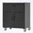 Metal Storage Cabinet with Wheels, one drawer and cabinet