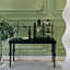 Console rectangulaire en bois massif noir-912892333