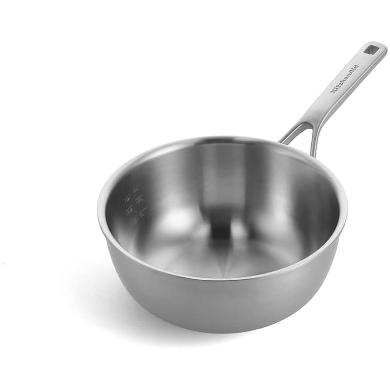 KitchenAid Multi-Ply Stainless Steel Chefs Pan, 24 cm