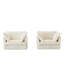 Fauteuils avec toucher doux - Coussins à haute densité, texture naturelle de l'assise crème profonde, couleur-1244056214