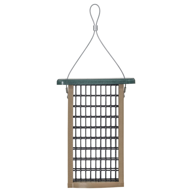 Mangeoire à oiseaux recyclée à double gâteau