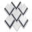 9" x 11" Marble Herringbone Mosaic Wall & Floor Tile