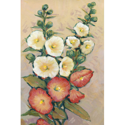 Hollyhocks II by Tim OToole - Wrapped Canvas Art Prints
