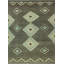 Tapis gris anthracite High-Low Kilim Elya
