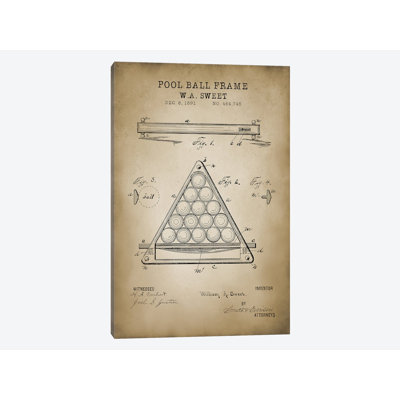 Patent Print Store " Billiard III " by PatentPrintStore