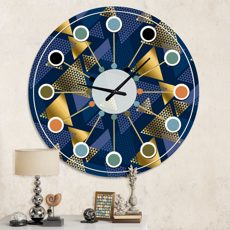 Horloge murale rétro Mid-Century, Moyenne