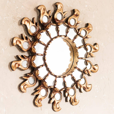 Drihmi Solid Wood Flat Wall Mirror