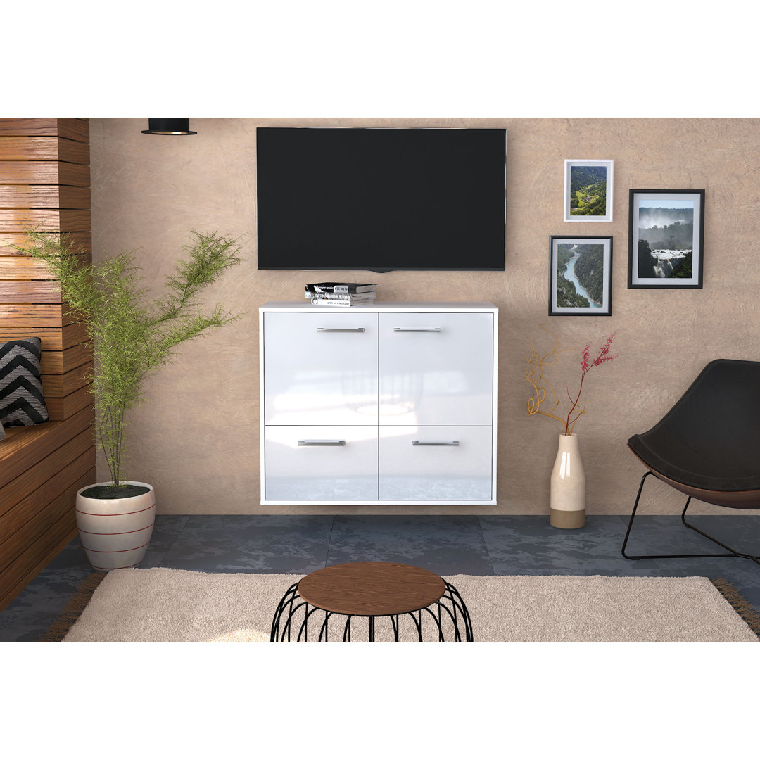 TV-Lowboard Montgomery aus Massivholz, 92 cm