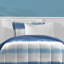 Ensemble d'édredon réversible en microfibre bleu Dream Factory Logreira-513847435