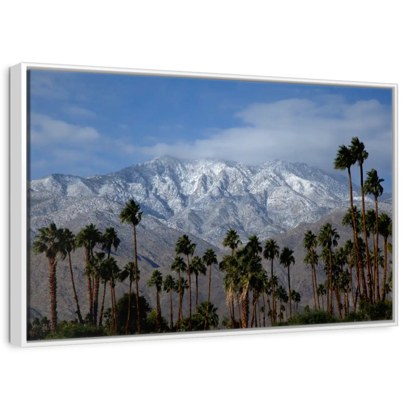 Palm Springs Sierras, Cadre flottant blanc, 31 po x 21 po