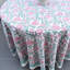 Rosaline Pink Blue Round Tablecloth-123765330