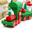 Ensemble de 3 décorations de train en bois pour Noël