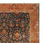 Tapis rectangulaire en laine orange / bleu / rouge / ivoire-88943322