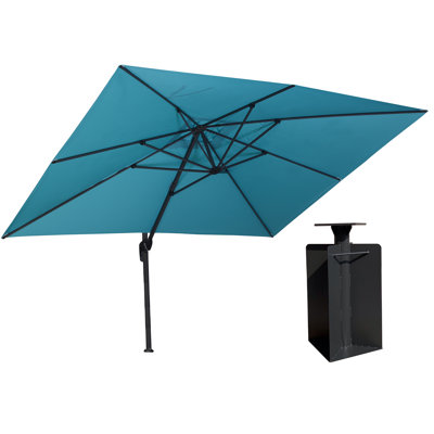 120'' x 156'' Rectangular Cantilever Blue Umbrella