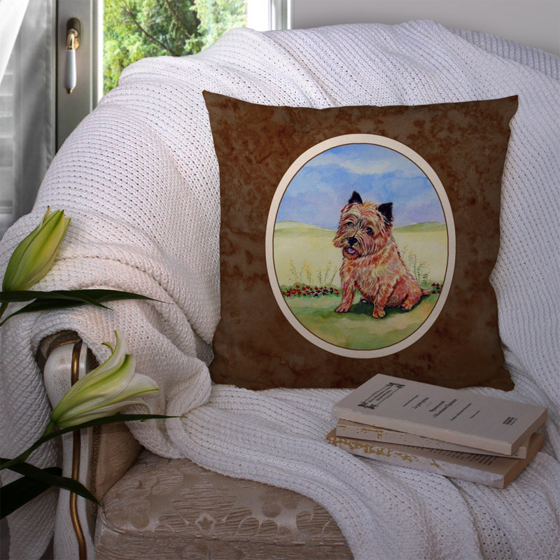  Coussin décoratif Cairn Terrier et le tamia