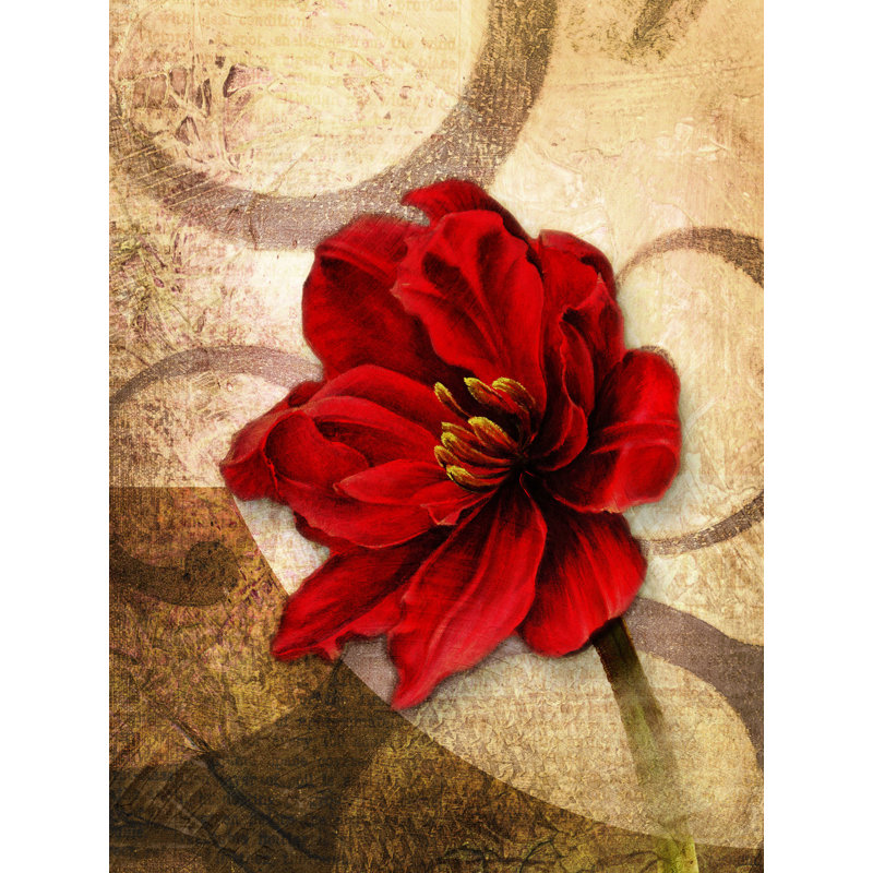 Lone Red - reproduction sur toile tendue, H 40 po x l 30 po