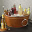 Leather Stitched Double Walled Beverage Tub