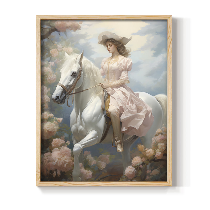 Reproduction encadrée WOMEN Series CML III - bois massif, Natural, 11" H x 9" W