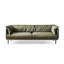 Causeuse-coussin standard en cuir véritable vert