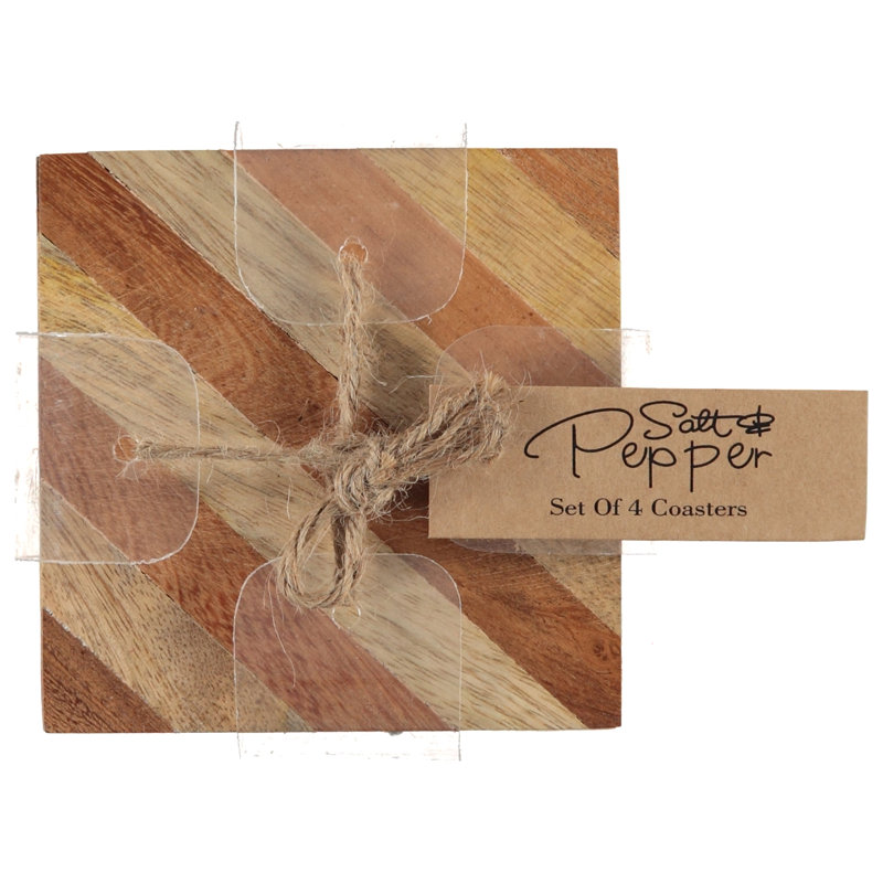 Ensemble de 4 sous-verres carrés 4 po Loon Peak®