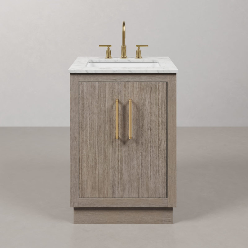 Hugo 24'' W Single Vanity, Satin Gold