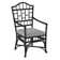 Chaise avec accoudoirs Chippendale