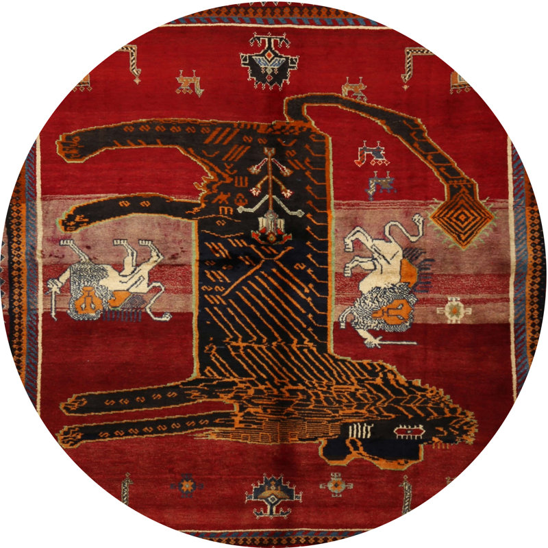 Oriental Indoor Rug, Round 6'