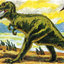 Tyrannosaur II - Graphic Art on Canvas