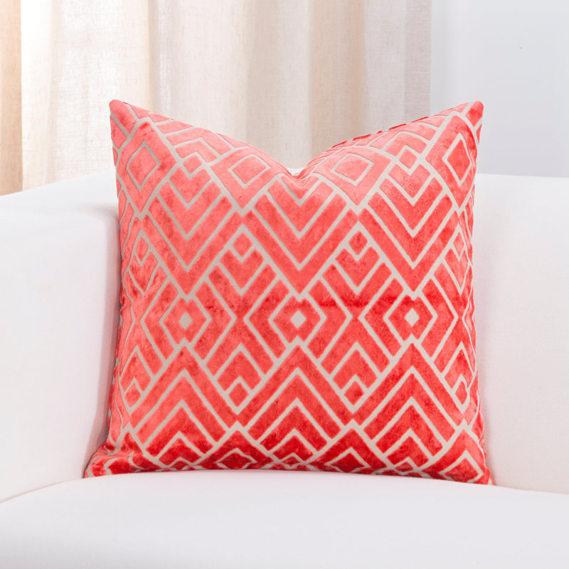 Geometric Throw Pillow, 16" x 16"