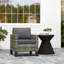 Wicker Single Seater Rattan Garden Armchair with Armrests-1404979368