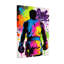 Fashion Colourful Boxing Silhouette Graffiti Art Print-1087186954