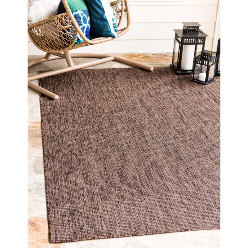 Tapis d'intérieur brun clair Abderus, Rectangle 6 pi 1 po x 9 pi