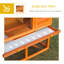 Britton 90cm 2 Tiers Rabbit Hutch Wooden Pet Cage Run Vintage Bunny House