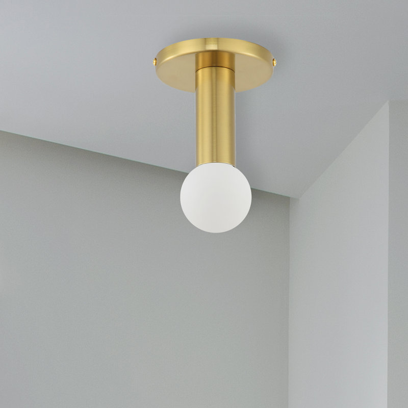 Brookhaven Flush Mount, Aged Brass