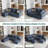 Tomario 6 - Piece Upholstered U-Shaped Modular Sectional With Storage-73474473