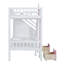 Lit superposé avec table interchangeable, lit superposé se transformant en lit supérieur et bureau en duvet-523592653