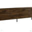 Meuble télé, 72 po, console, meuble multimédia, armoire de rangement, stratifié brun, métal noir, transitionnel